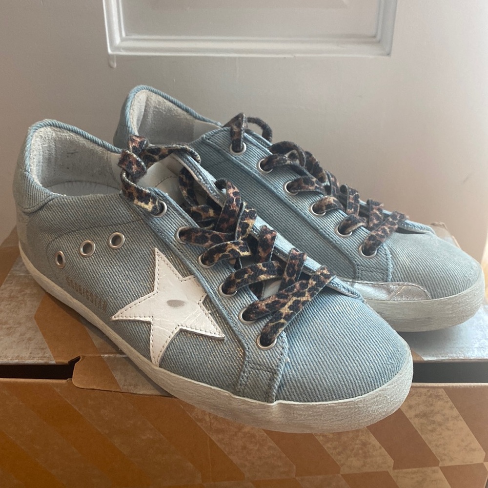 Golden Goose women’s superstar sneakers denim